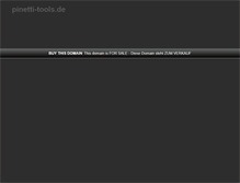 Tablet Screenshot of pinetti-tools.de